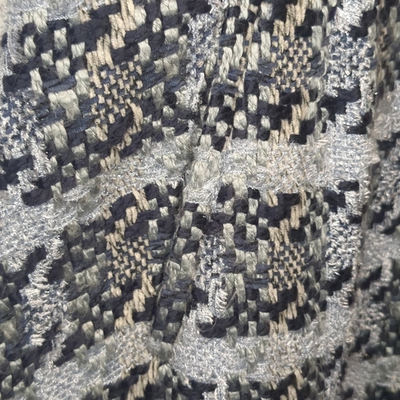 Blue and Black Dress with Sheer Top and Plaid Skirt for Anthropologie - Picture 5 of 7